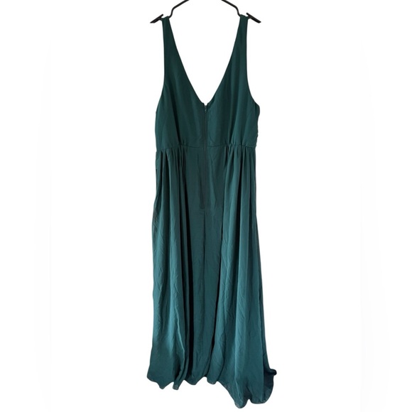 Birdy Grey NEW Laurie Empire Dress in Chiffon Emerald - Picture 4 of 9